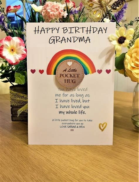 Personalised Grandma Birthday Card Birthday Card For Grandma Etsy Uk