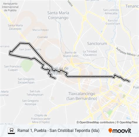 Ruta Pueblacholula Horarios Paradas Y Mapas Ramal Puebla San