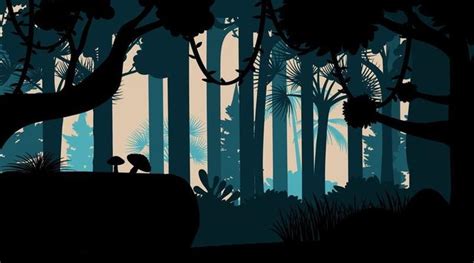 Jungle Silhouette Vector Art, Icons, and Graphics for Free Download