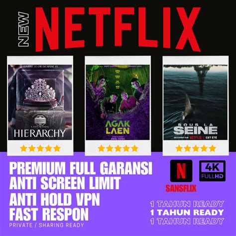 Jual NETFLIX PREMIUM ANTI HOLD ANTI SCREEN LIMIT BERGARANSI 1 BULAN 2