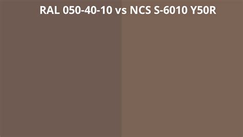 Ral 050 40 10 Vs Ncs S 6010 Y50r Ral Colour Chart Uk