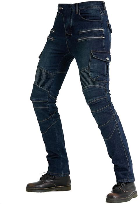 Jeans de moto pour homme pantalon de protection de moto résistant à l