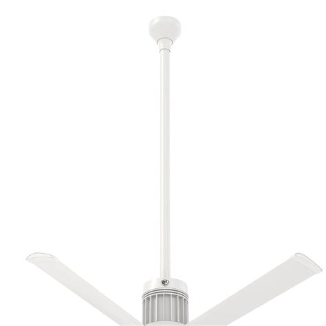 Big Ass Fans Inch I Downtube Assembly In White Flat Sloped Ceiling