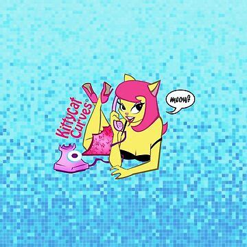 "Kitty sitty" Sticker by kittycatcurves | Redbubble