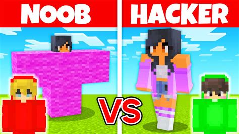 Noob Vs Hacker I Cheated In An Aphmau Build Challenge Youtube