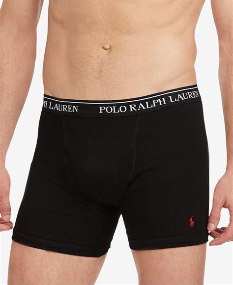 Polo Ralph Lauren Men S Classic Fit Knit Cotton Boxer Briefs 3 1 Bonus Pack And Reviews