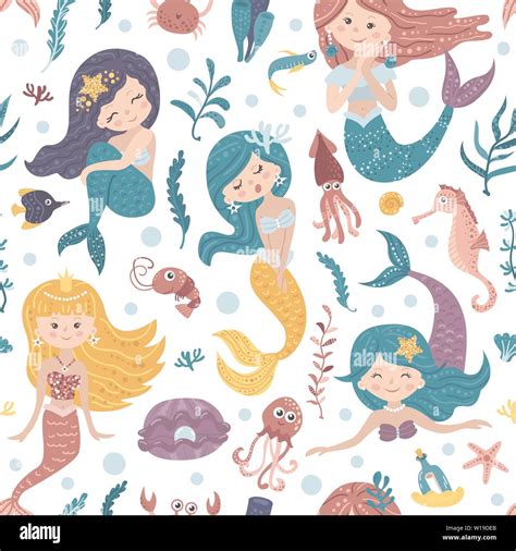 Mermaids Stock Vector Images Alamy