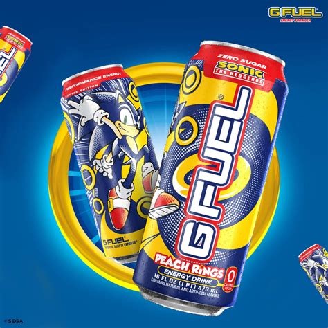 G FUEL and SEGA Team Up To Create a Sonic the Hedgehog Energy Drink