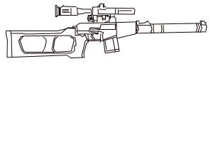 How To Draw A Sniper Easy I Think I Messed Up On 5 And 6 So Anyway This