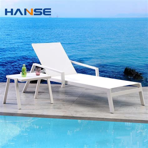 Modern Aluminum Sun Loungers Outdoor Garden Swimming Poolside Furniture