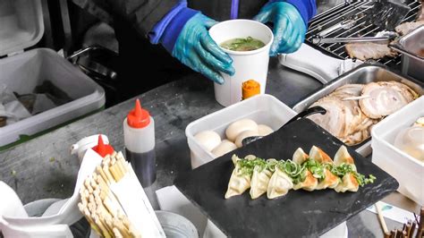 Japanese Ramen Noodles And Chinese Style Dumpling Tasted In Brick Lane