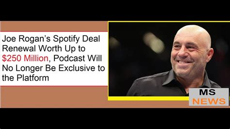 Joe Rogan Signs New Multiyear Spotify Deal That Allows Him To Stream On