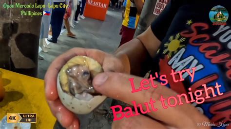 Eating Balut Fertilized Duck Egg Opon Mercado Cebu Philippines 🇵🇭 Balut Balutchallenge