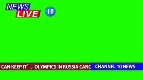 Live News Broadcast Overlay Green Screen Youtube