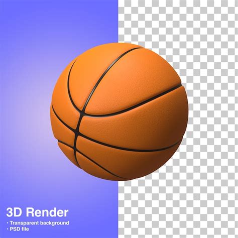 Premium Psd Basketball 3d Render