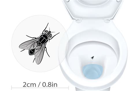 Urinal Fly Bulk Pack Toilet Target Stickers Urinal Aiming Stickers