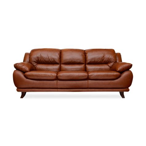 Jual Sofa Kulit Asli 3 Dudukan Minimalis Modern Informa