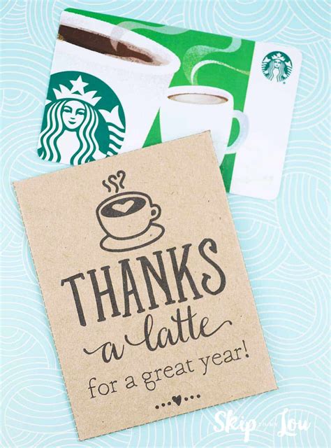 Thanks A Latte Free Printable T Tags Skip To My Lou