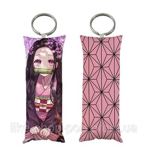 Брелок Мини-дакимакура Незуко Аниме Клинок Рассекающий Демонов ...