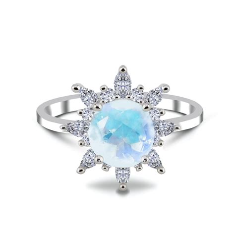 Pierścionek Moonstone Febe srebro 925 jubiler online Moissanite pl