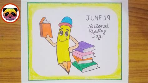 How To Draw National Reading Day Drawing Vayana Dinam Poster 2021