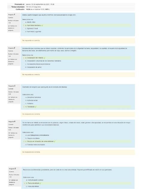 Diversidad Sexual Y Derechos Humanos Modulo 2 Actividad 2 Pdf