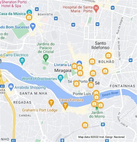 Map Of The Best Photo Spots In Porto Photo Spots Map Porto