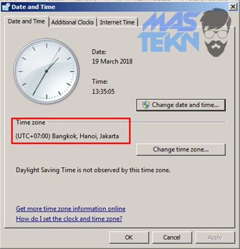 5 Cara Mengatur Jam Di Laptop PC Windows 7 8 10