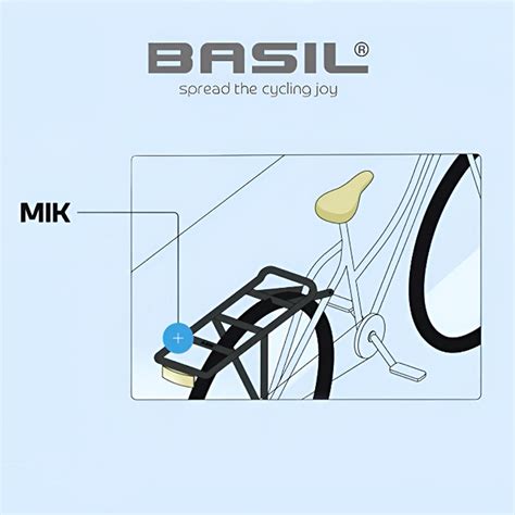 BASIL ICON M MIK panier vélo arrière mailles fines noir