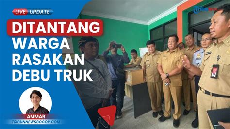 PJ Bupati Bogor Ditantang Warga Rasakan Debu Dari Truk Tambang Saat