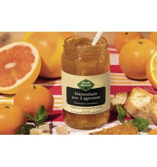 Marmelade aux 3 agrumes Achat de Confitures Gelées et Marmelades