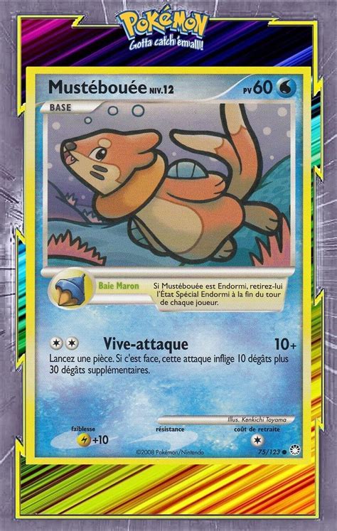 Mustébouée DP02 Trésors Mystérieux 75 123 Carte Pokemon