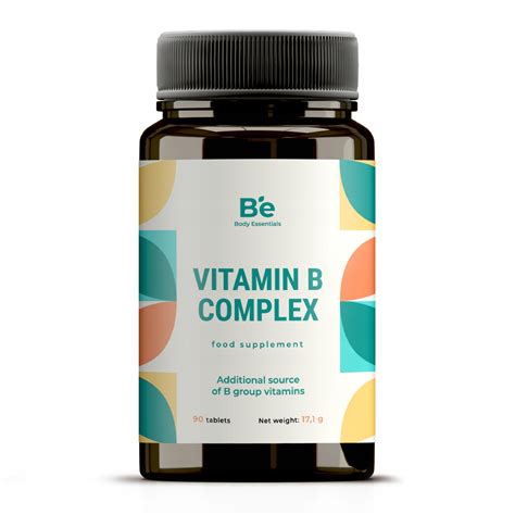 Vitamin B Complex B1 B2 B3 B5 B6 B7 B9 B12 Kwas Foliowy Niacyna 90 Szt