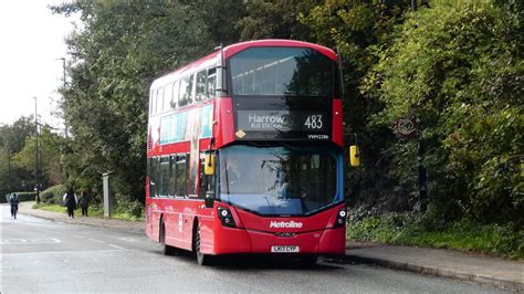 FULL ROUTE VISUAL Metroline Route 483 Windmill Park To Harrow Bus