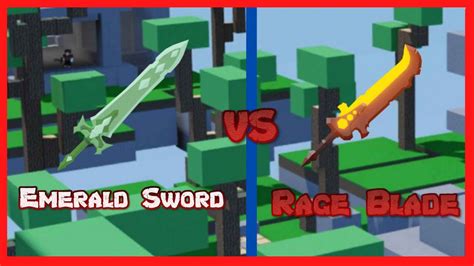 Emerald Armour V S RageBlade Roblox Bedwars YouTube