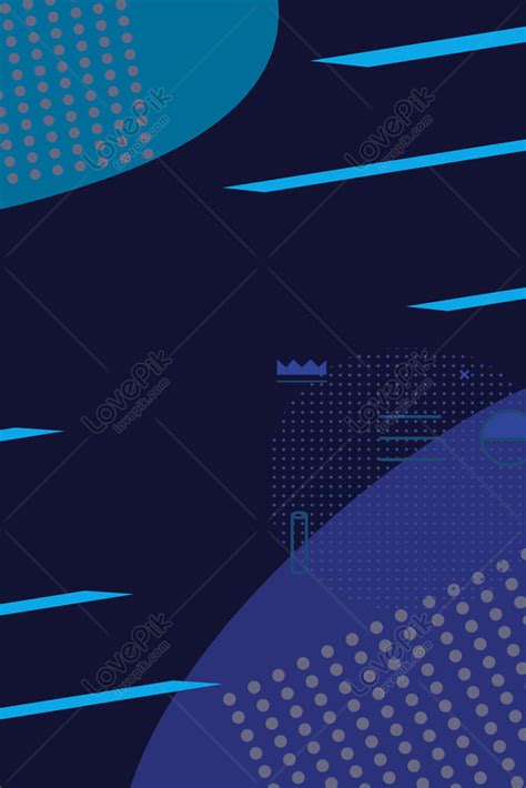 Background Komposisi Poster Latar Belakang Geometris Datar Berwarna Biru Gambar Untuk Diunduh