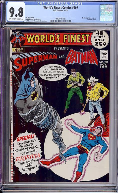 World S Finest Comics Cgc Ow W Auction Pedigree Comics