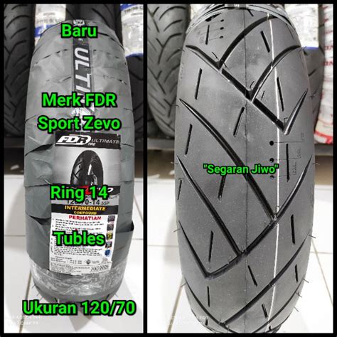 Jual Ban Tubles Motor Matic Ring Ukuran Merk Fdr Sport Zevo