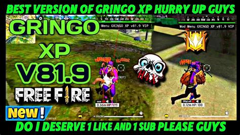 Gringo Xp V81 9 VIP The Ultimate Mod Menu For Free Fire Max YouTube