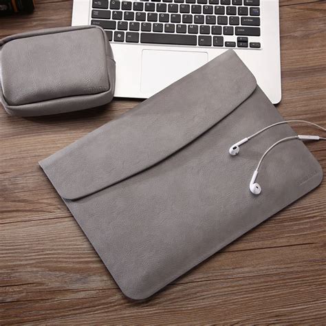 Vmonv Ultra Thin Pu Leather Laptop Sleeve Bag Case For Macbook Air Pro