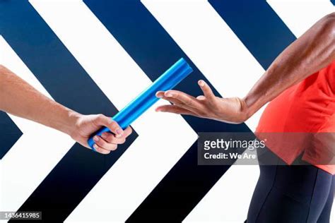 Passing Relay Baton Clip Art Stock Fotos Und Bilder Getty Images