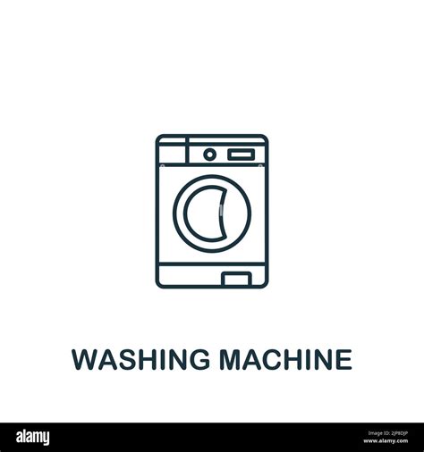 Washing Machine Icon Line Simple Line Housekeeping Icon For Templates