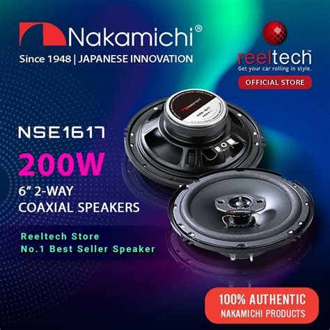 Nakamichi Nse W Car Speaker Way Coaxial Speaker Kereta