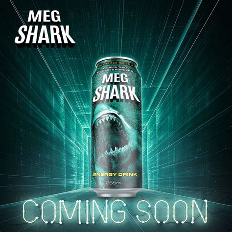 Meg Shark Energy Drink Social Media Post On Behance