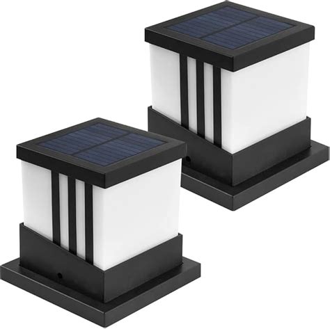 Frunimall Solar Led Pfostenleuchten Post Cap Lampe Mit Modi Solar