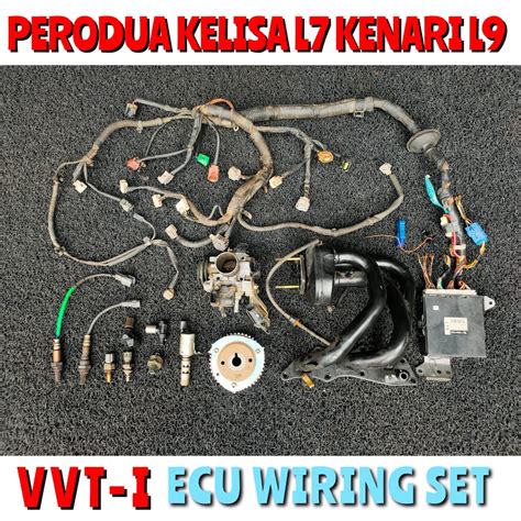 Perodua Kelisa Gino L7 Kenari Move L9 EJ 1000cc VVT I Engine ECU Wiring