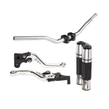 Guidão Guidon Naked Punho Luva Manete Moto Cb 600f Hornet Stark Race Guidão de Moto