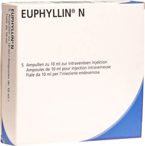 Euphyllin N Injektionslösung 200mg/10ml 5 Ampullen 10ml in der Adler ...