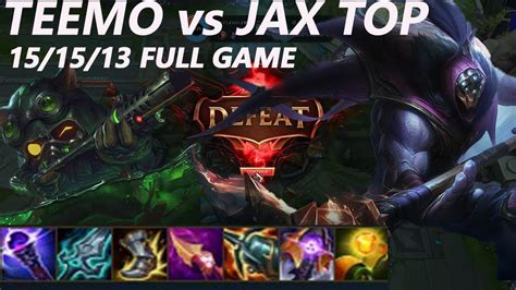 Riftmaker Teemo Vs Jax Top Lane Op Team Vs Op Team YouTube