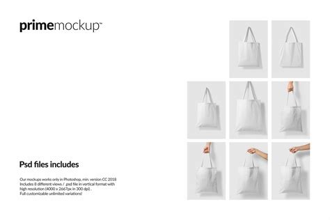 Canvas Tote Bag Mockup Set Vol Masterbundles